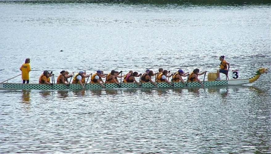 Boat Rowing Imitation Drinking Game