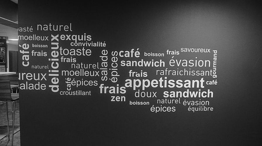 wall of food names