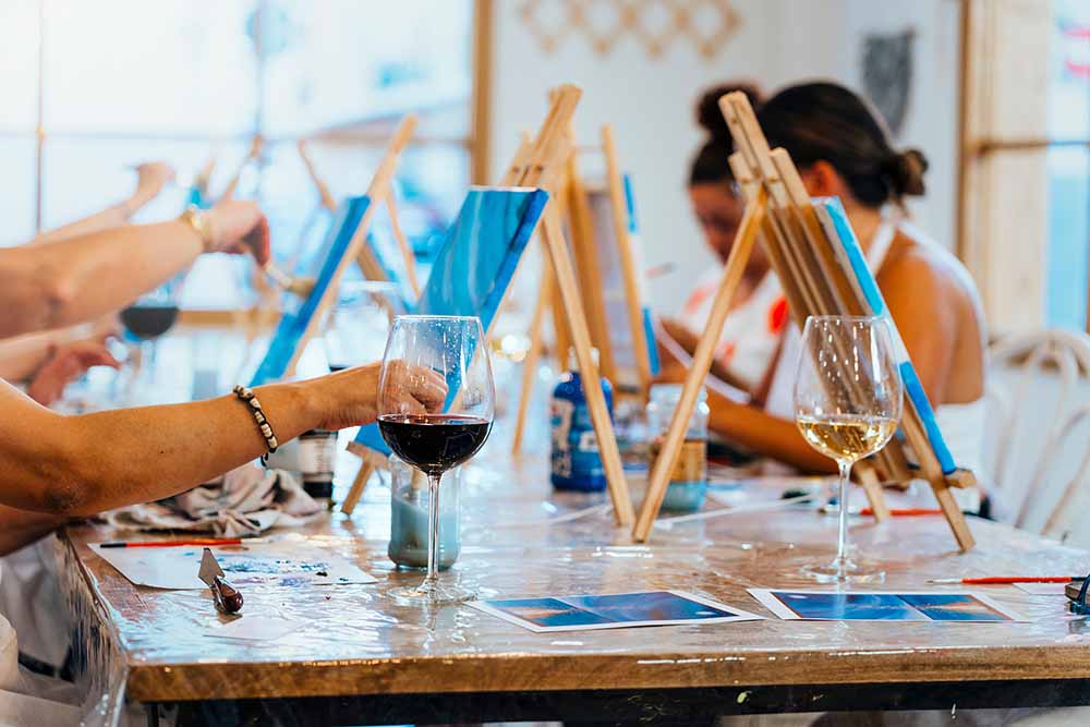paint and sip activities